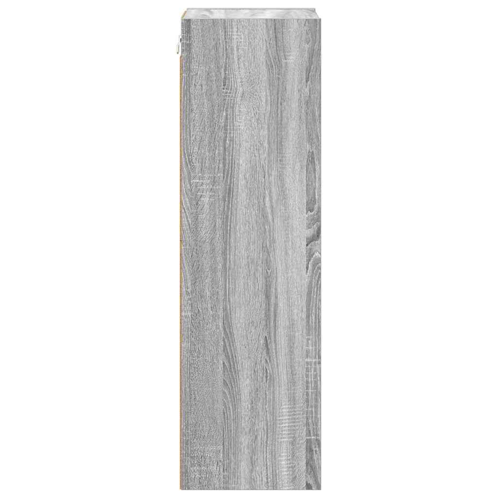 vidaXL Hanging Cabinet Grey Sonoma 30 x 29.5 x 100 cm Engineered Wood 6
