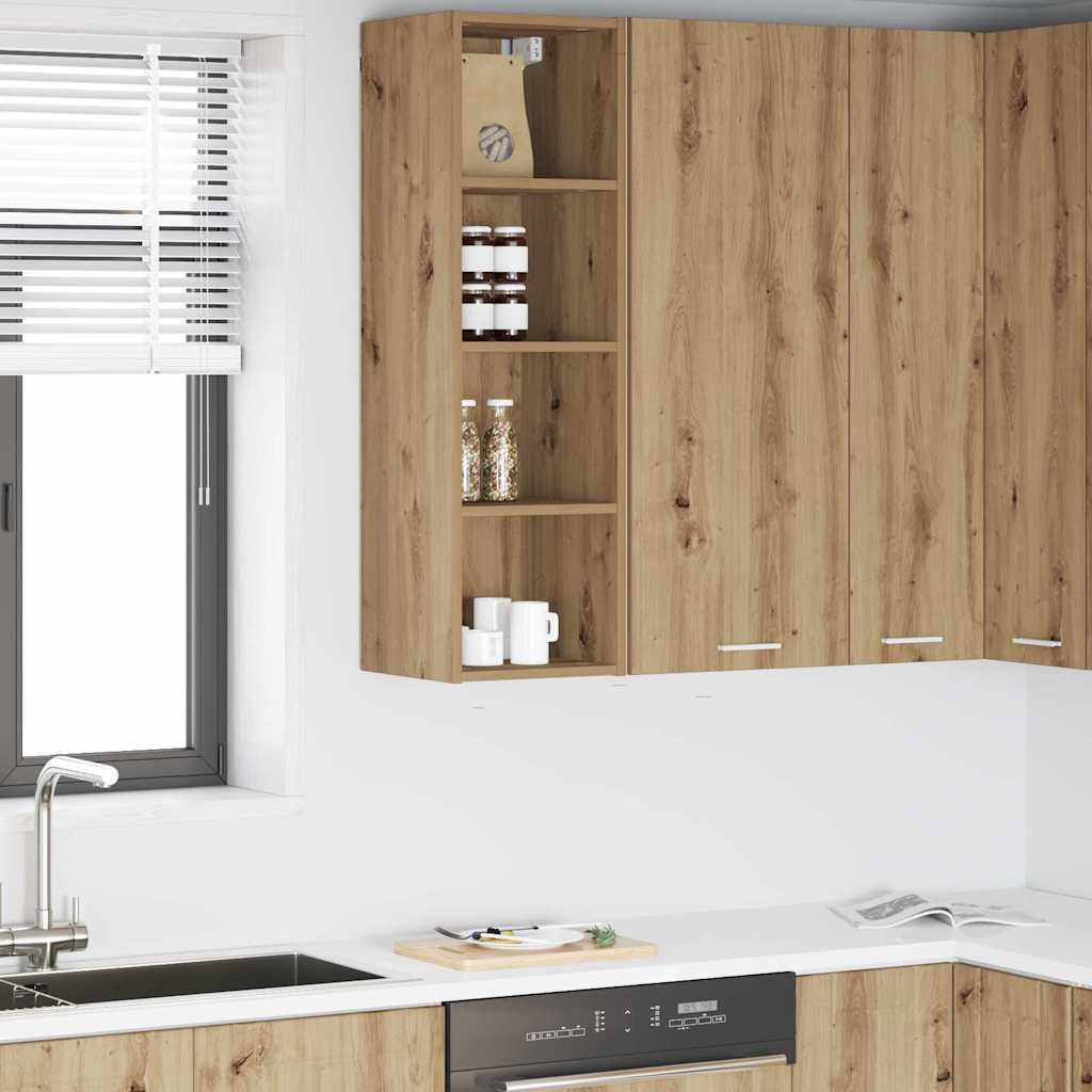 vidaXL Hanging Cabinet Artisan Oak 30 x 29.5 x 100 cm Engineered Wood 1