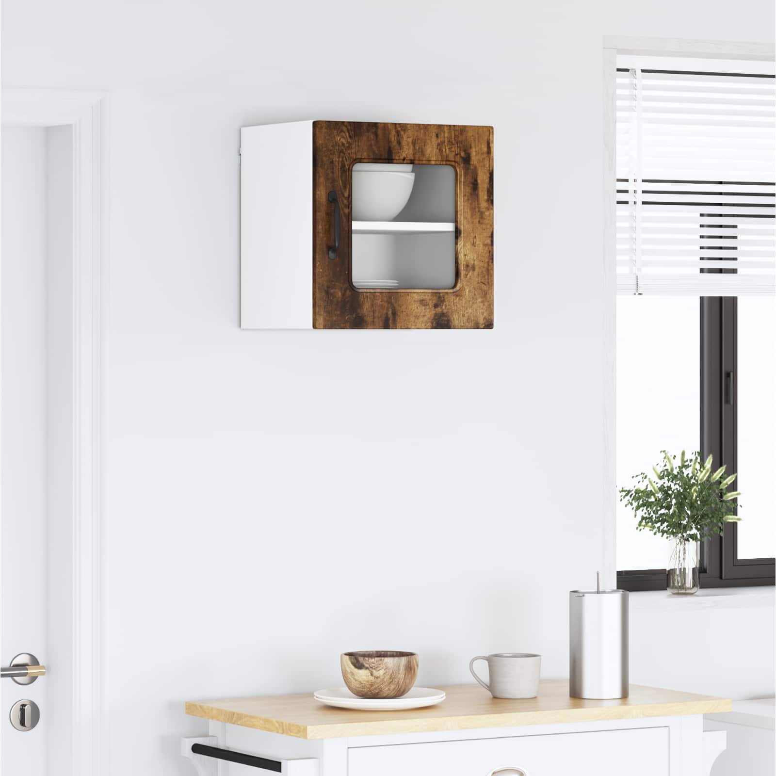 vidaXL Dishwasher Panel Kalmar Smoked Oak 40 x 31 x 40 cm 4