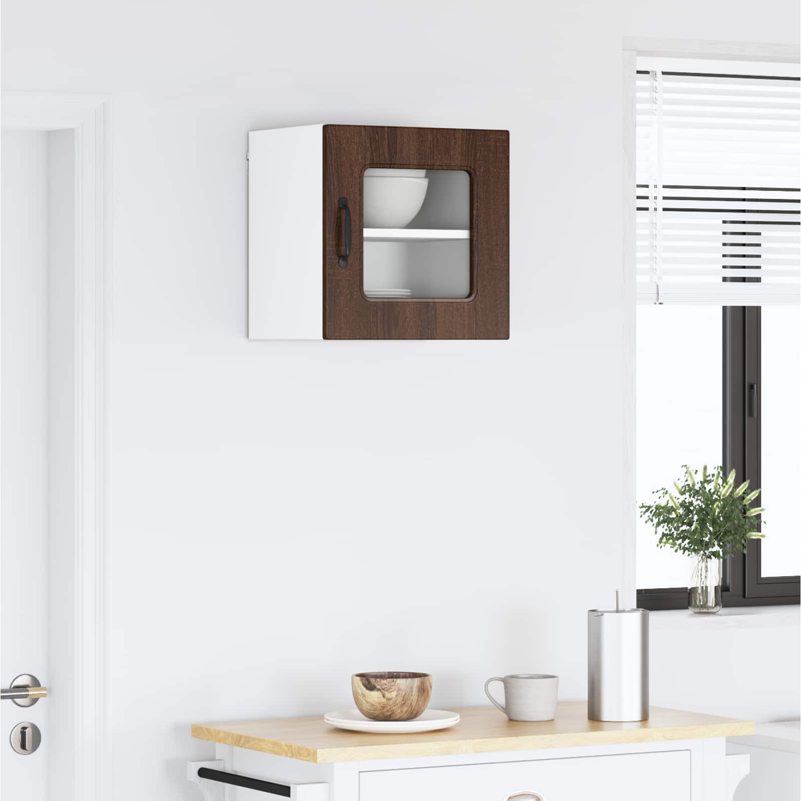 vidaXL Dishwasher Panel Kalmar Brown Oak 40 x 31 x 40 cm 4