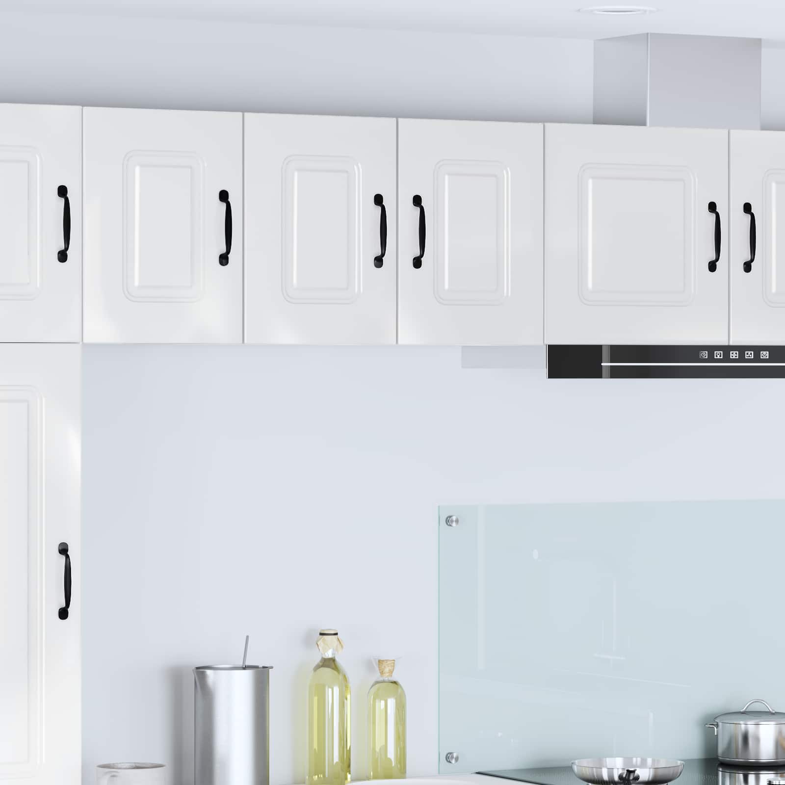 vidaXL Dishwasher Panel Kalmar High Gloss White 30 x 31 x 40 cm 1