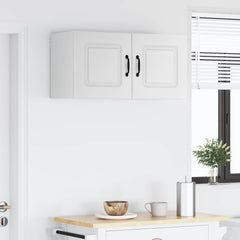 vidaXL Dishwasher Panel Kalmar 2 pcs White Engineered Wood 4