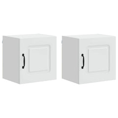 vidaXL Dishwasher Panel Kalmar 2 pcs White Engineered Wood 2