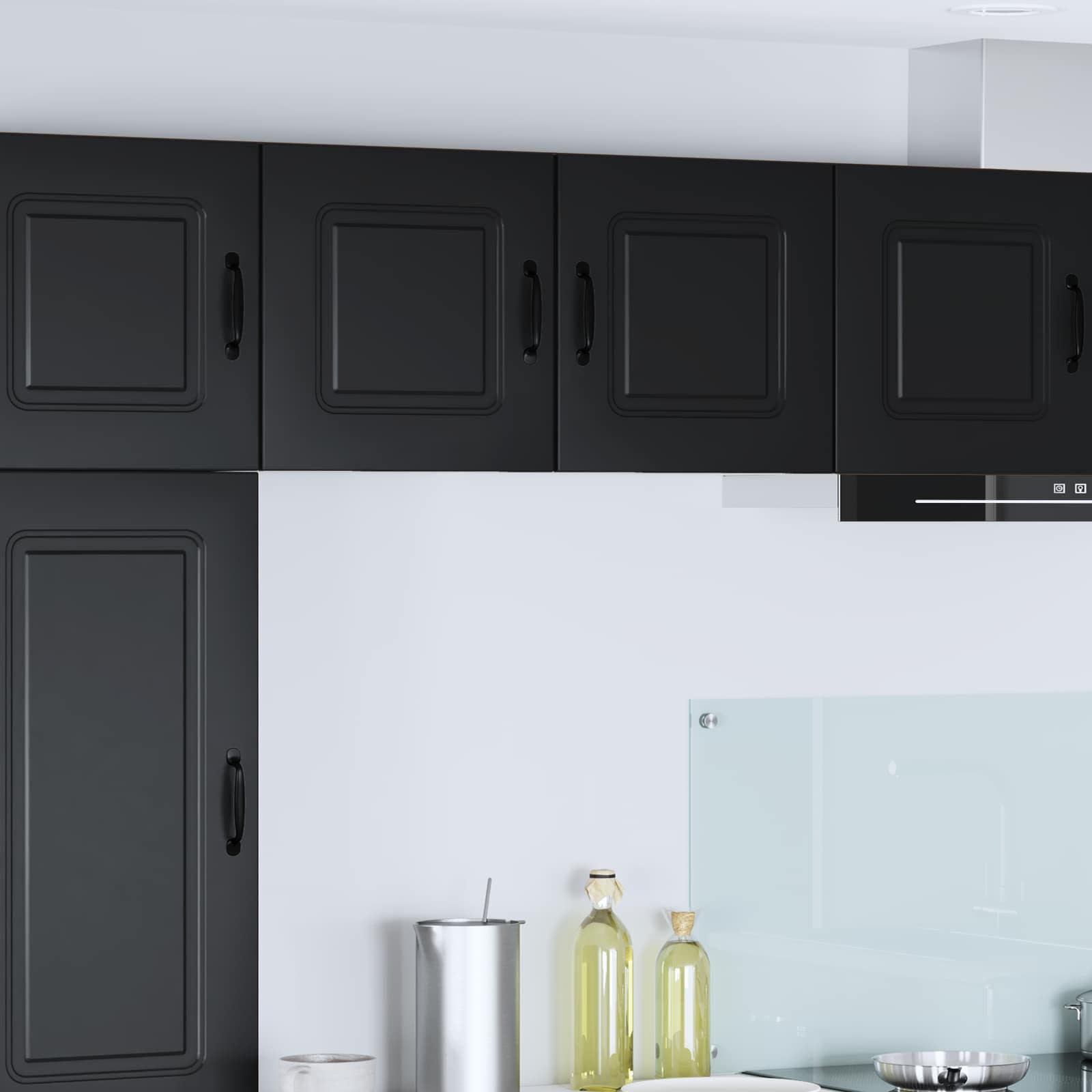 vidaXL Dishwasher Panel Kalmar Black 40 x 31 x 40 cm Engineered Wood 1