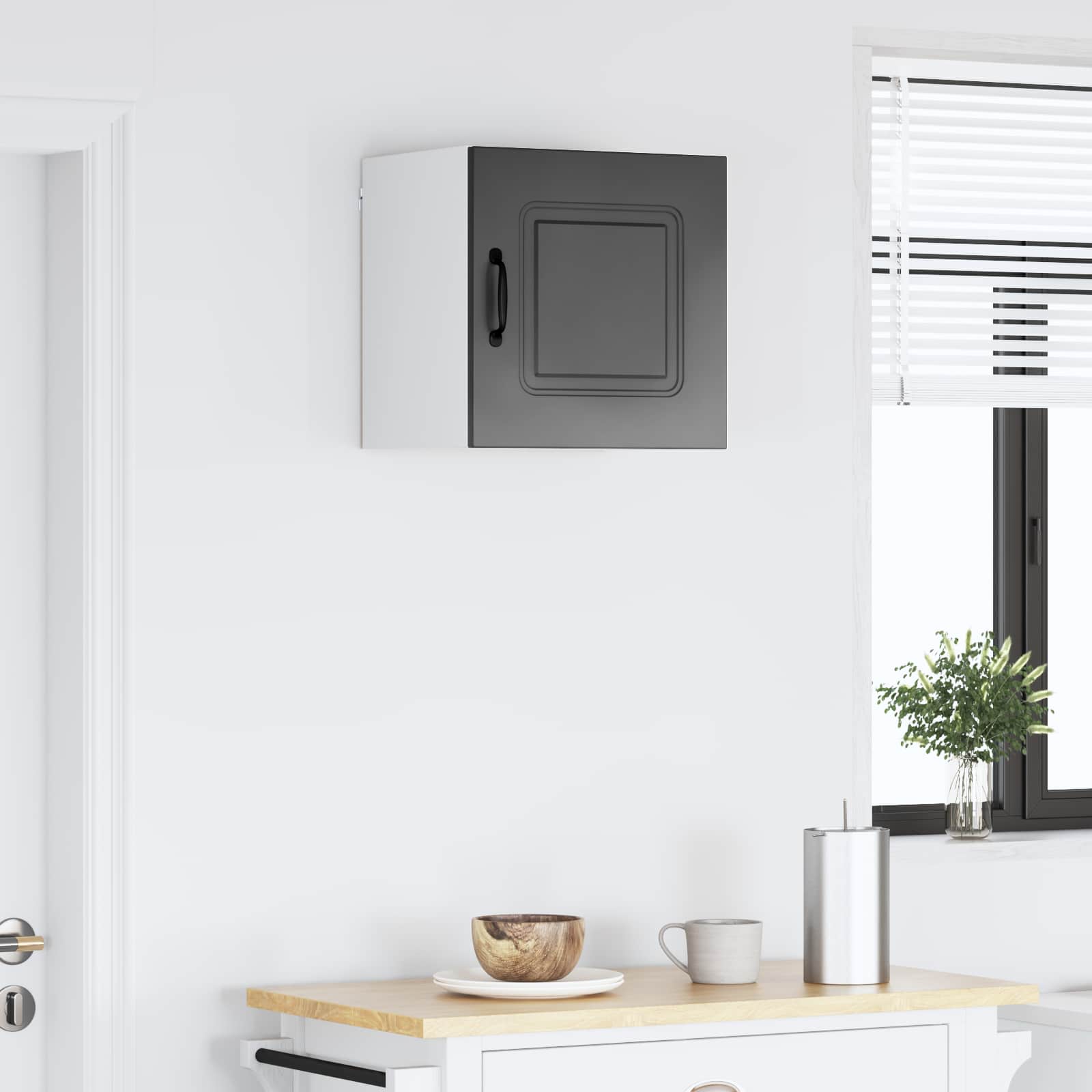 vidaXL Dishwasher Panel Kalmar Black 40 x 31 x 40 cm Engineered Wood 4