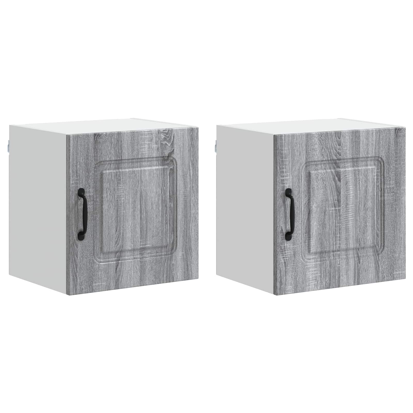vidaXL Dishwasher Panel Kalmar 2 pcs Grey Sonoma Engineered Wood 2