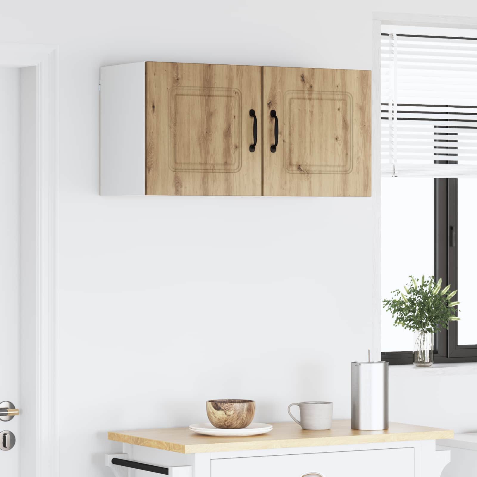 vidaXL Dishwasher Panel Kalmar 2 pcs Artisan Oak Engineered Wood 4