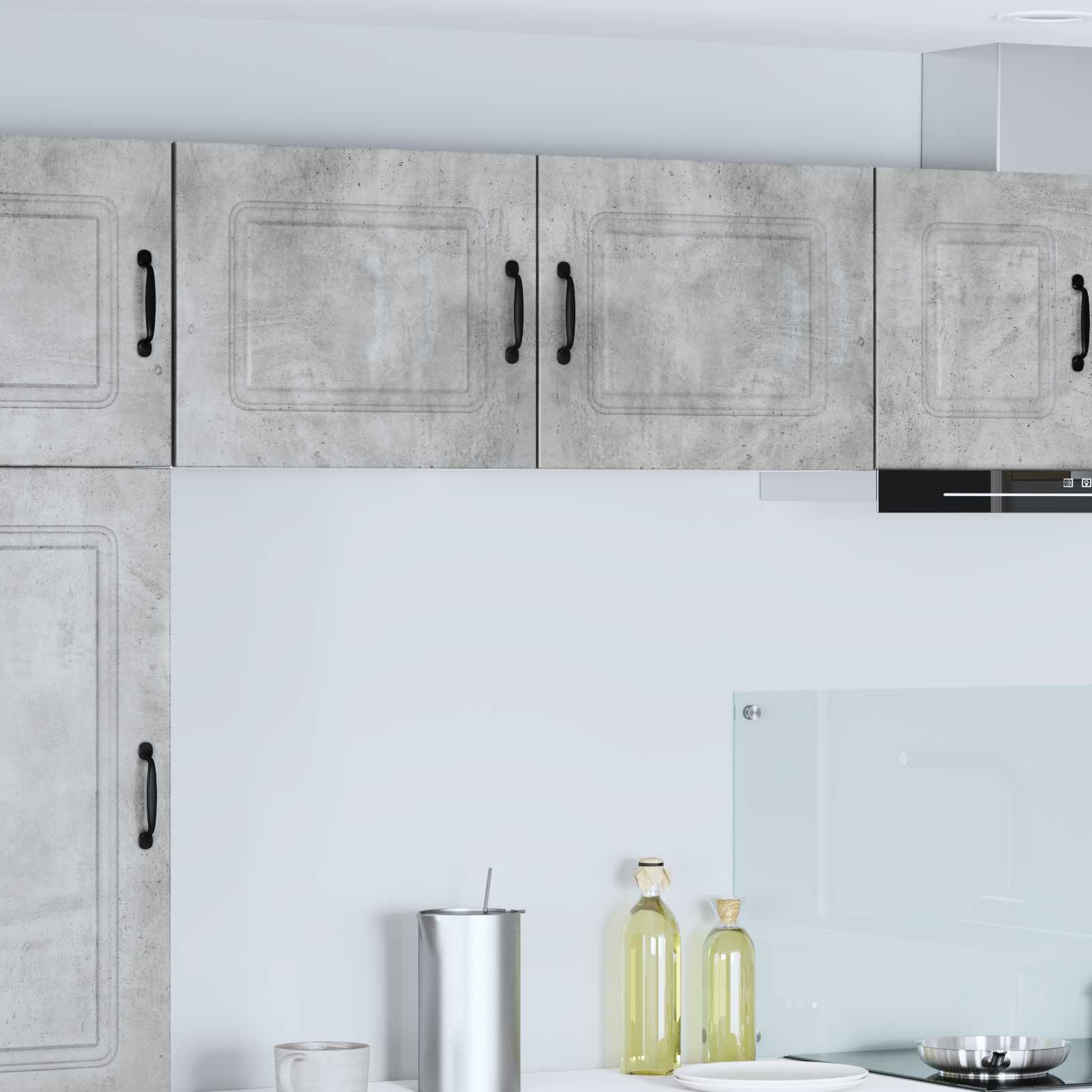 vidaXL Dishwasher Panel Kalmar Concrete Grey 50 x 31 x 40 cm 1