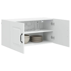 vidaXL Dishwasher Panel Kalmar White 80 x 31 x 40 cm Engineered Wood 3