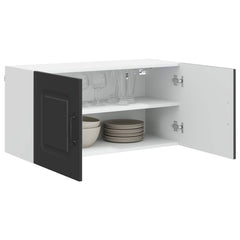 vidaXL Dishwasher Panel Kalmar Black 80 x 31 x 40 cm Engineered Wood 3