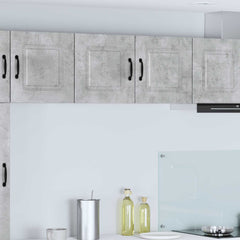 vidaXL Kitchen Wall Cabinet "Kalmar" Engineered Wood Concrete Grey