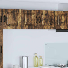 vidaXL Kitchen Wall Cabinet "Kalmar" Engineered Wood Smoked Oak