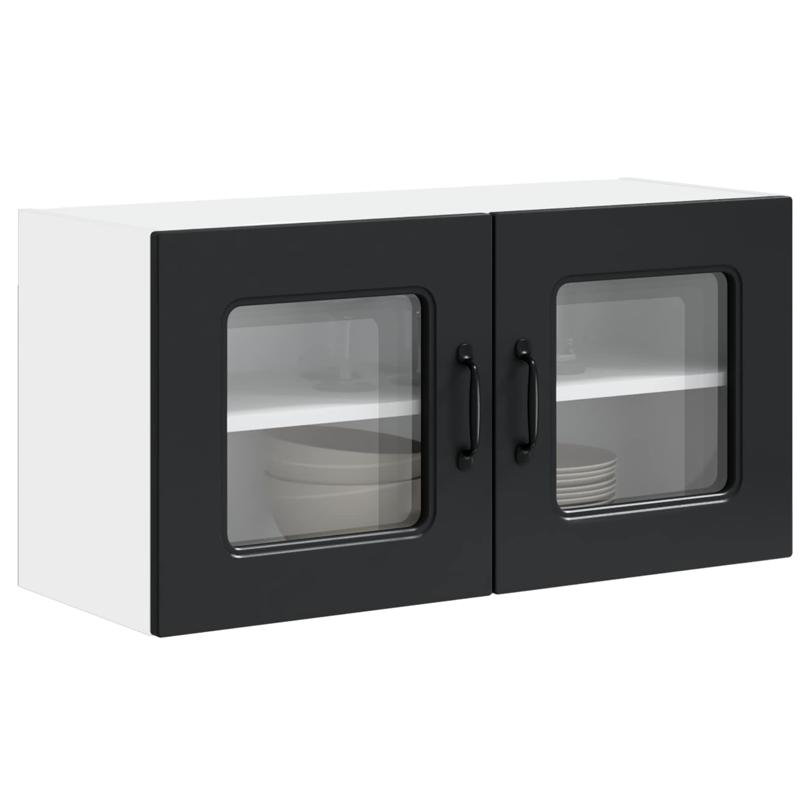 vidaXL Dishwasher Panel Kalmar Black 80 x 31 x 40 cm Engineered Wood 3