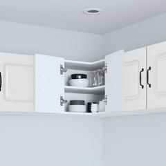vidaXL Dishwasher Panel Kalmar White 57 x 57 x 40 cm Engineered Wood 4