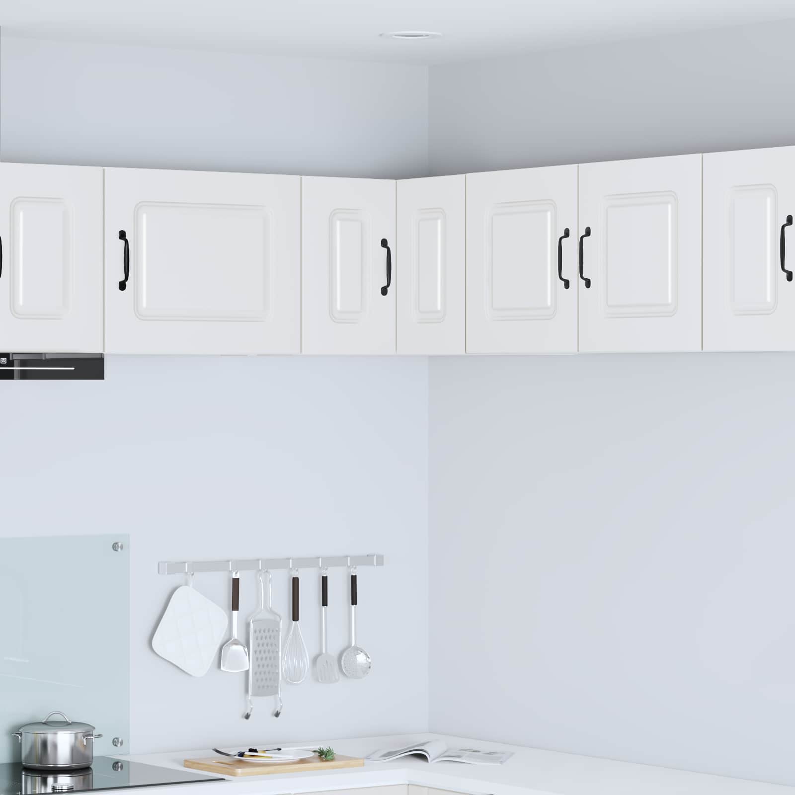 vidaXL Dishwasher Panel Kalmar White 57 x 57 x 40 cm Engineered Wood 1