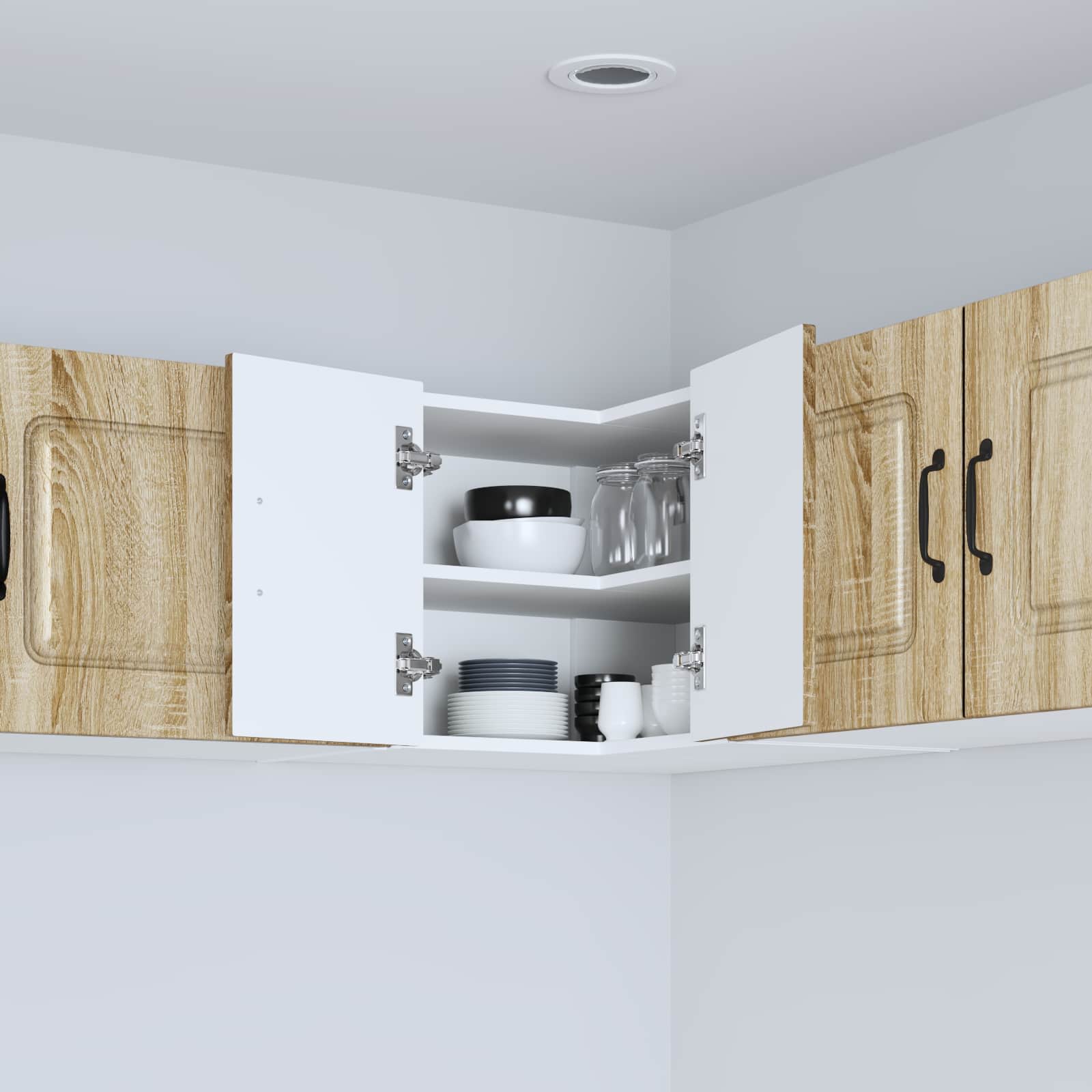 vidaXL Dishwasher Panel Kalmar Sonoma Oak 57 x 57 x 40 cm 4