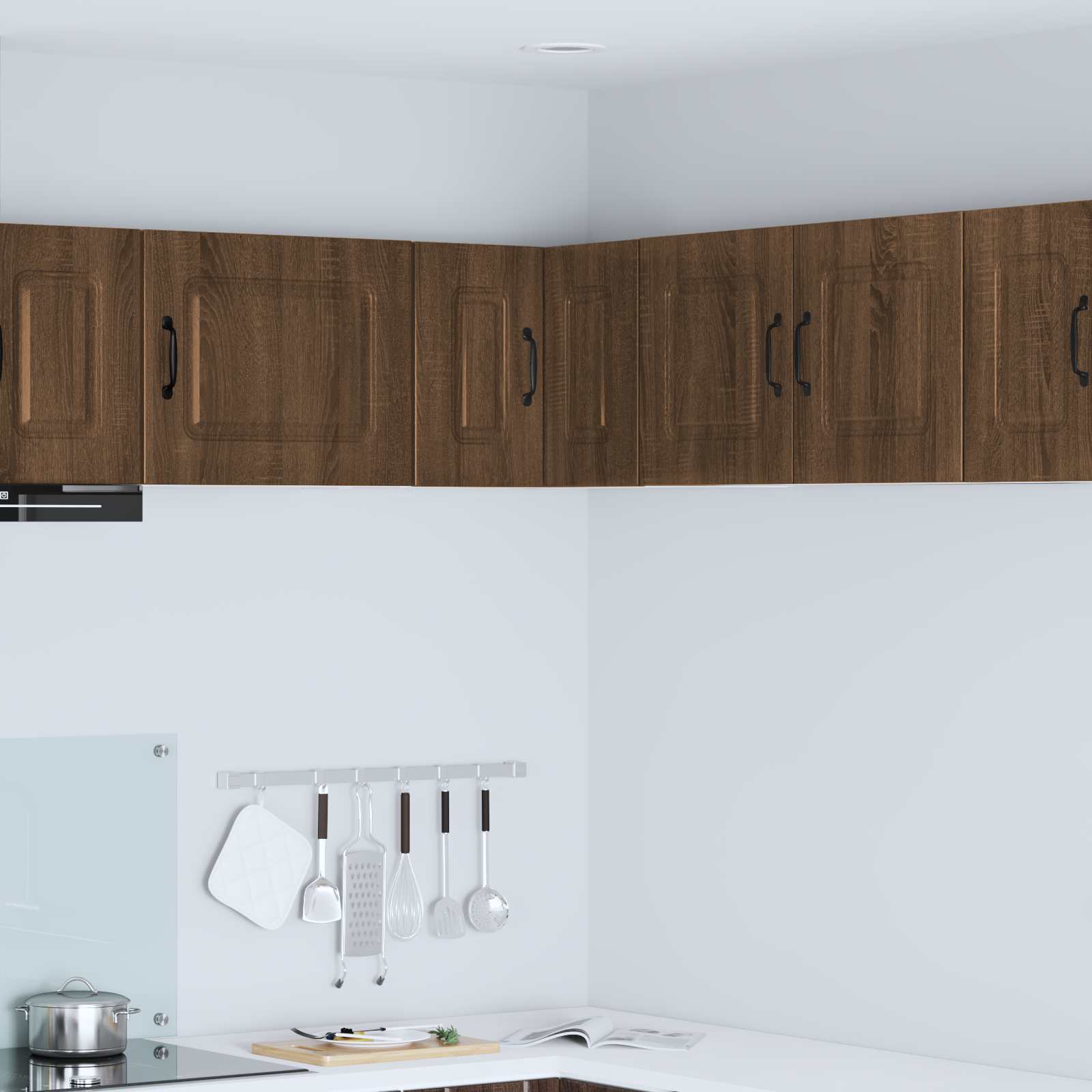 vidaXL Dishwasher Panel Kalmar Brown Oak 57 x 57 x 40 cm 1