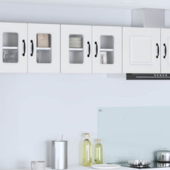 Dishwasher Panel KALMAR 2 pcs 40 x 31 x 80 cm White 2x wall glass cabinet (2 doors) 60 cm wide 40 cm high