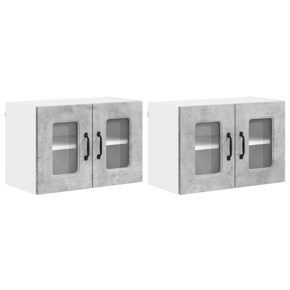 vidaXL Dishwasher Panel KALMAR 2 pcs Concrete Grey 60 x 31 x 40 cm 2