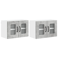 vidaXL Dishwasher Panel KALMAR 2 pcs Concrete Grey 60 x 31 x 40 cm 2