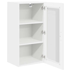 Dishwasher Panel KALMAR 2 pcs 40 x 31 x 80 cm White 2x wall glass cabinet (1 door) 40 cm wide 80 cm high