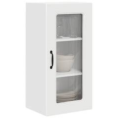 Dishwasher Panel KALMAR 2 pcs 40 x 31 x 80 cm White 2x wall glass cabinet (1 door) 40 cm wide 80 cm high