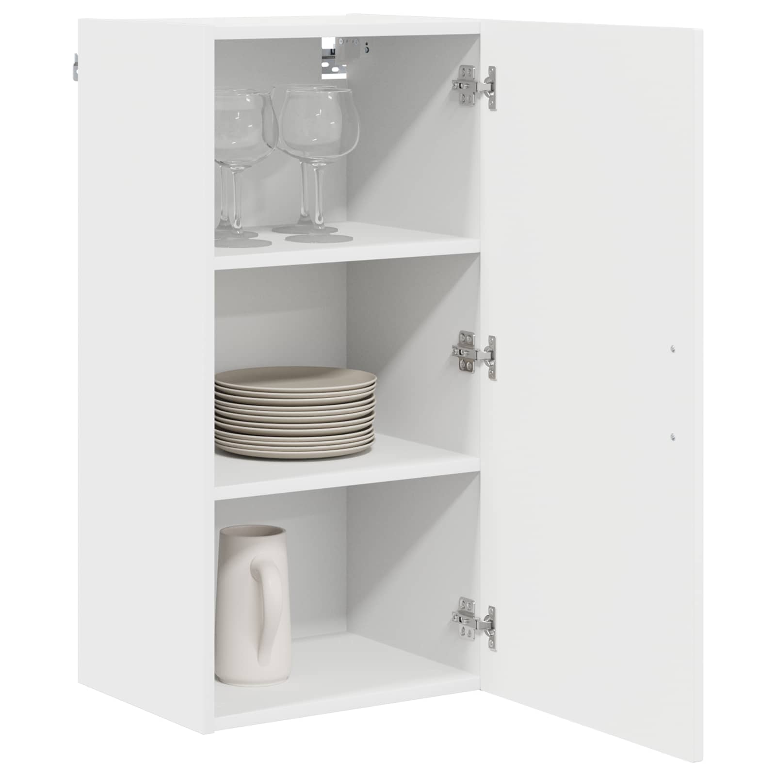 vidaXL Dishwasher Panel Kalmar White 40 x 31 x 80 cm Engineered Wood 3