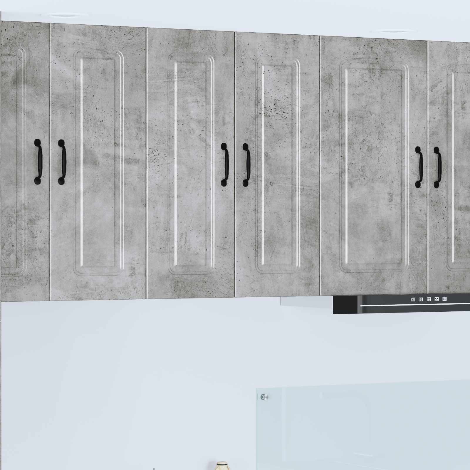 vidaXL Dishwasher Panel Kalmar Concrete Grey 60 x 31 x 80 cm 1