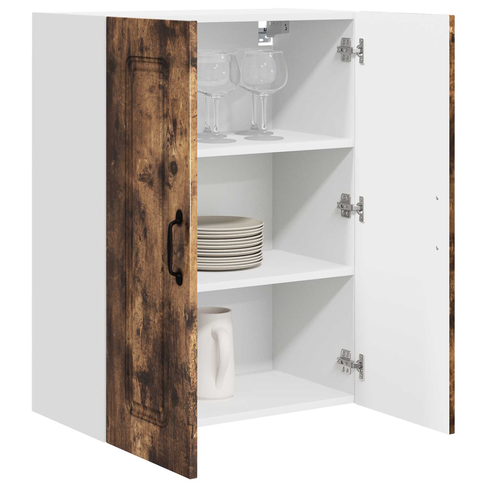 vidaXL Dishwasher Panel Kalmar Smoked Oak 60 x 31 x 80 cm 3