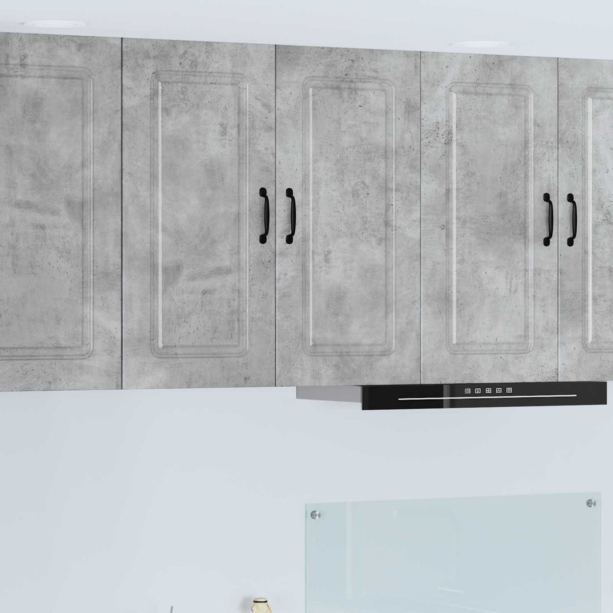 vidaXL Kitchen Wall Cabinet "Kalmar" Engineered Wood Concrete Grey