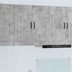 vidaXL Kitchen Wall Cabinet "Kalmar" Engineered Wood Concrete Grey