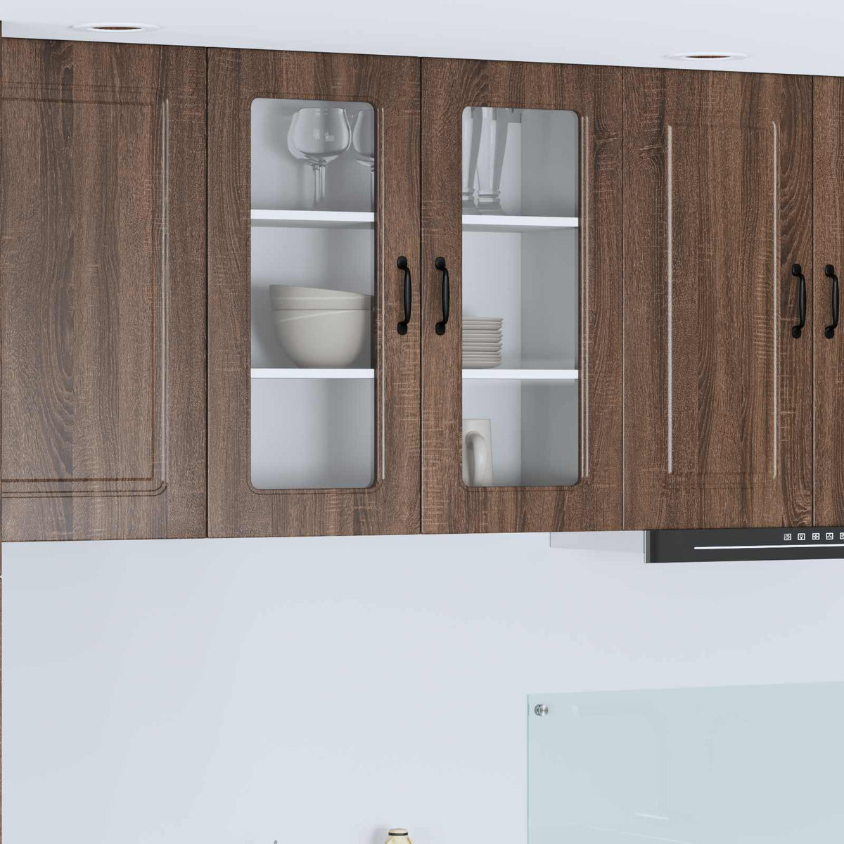 vidaXL Dishwasher Panel KALMAR Brown Oak 80 x 31 x 80 cm 1