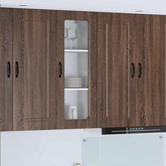 vidaXL Dishwasher Panel Kalmar Brown Oak 40 x 31 x 100 cm 1