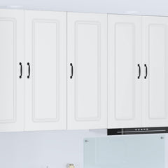 vidaXL Dishwasher Panel Kalmar White 40 x 31 x 100 cm Engineered Wood 1