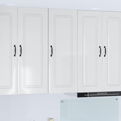 Dishwasher Panel with 2 Doors KALMAR High Gloss White 1x wall cabinet (1 door) 40 cm wide 100 cm high