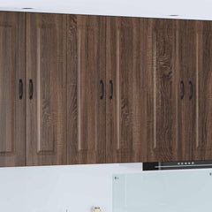 vidaXL Kitchen Wall Cabinet "Kalmar" Engineered Wood Brown Oak