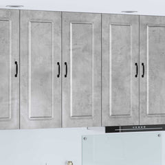 vidaXL Kitchen Wall Cabinet "Kalmar" Engineered Wood Concrete Grey