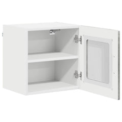 vidaXL Wall Glass Cabinet LUCCA Concrete Grey 40 x 31 x 40 cm 5