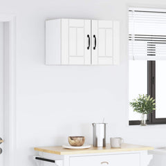 vidaXL Wall Cabinet LUCCA 2 pcs White Engineered Wood 4