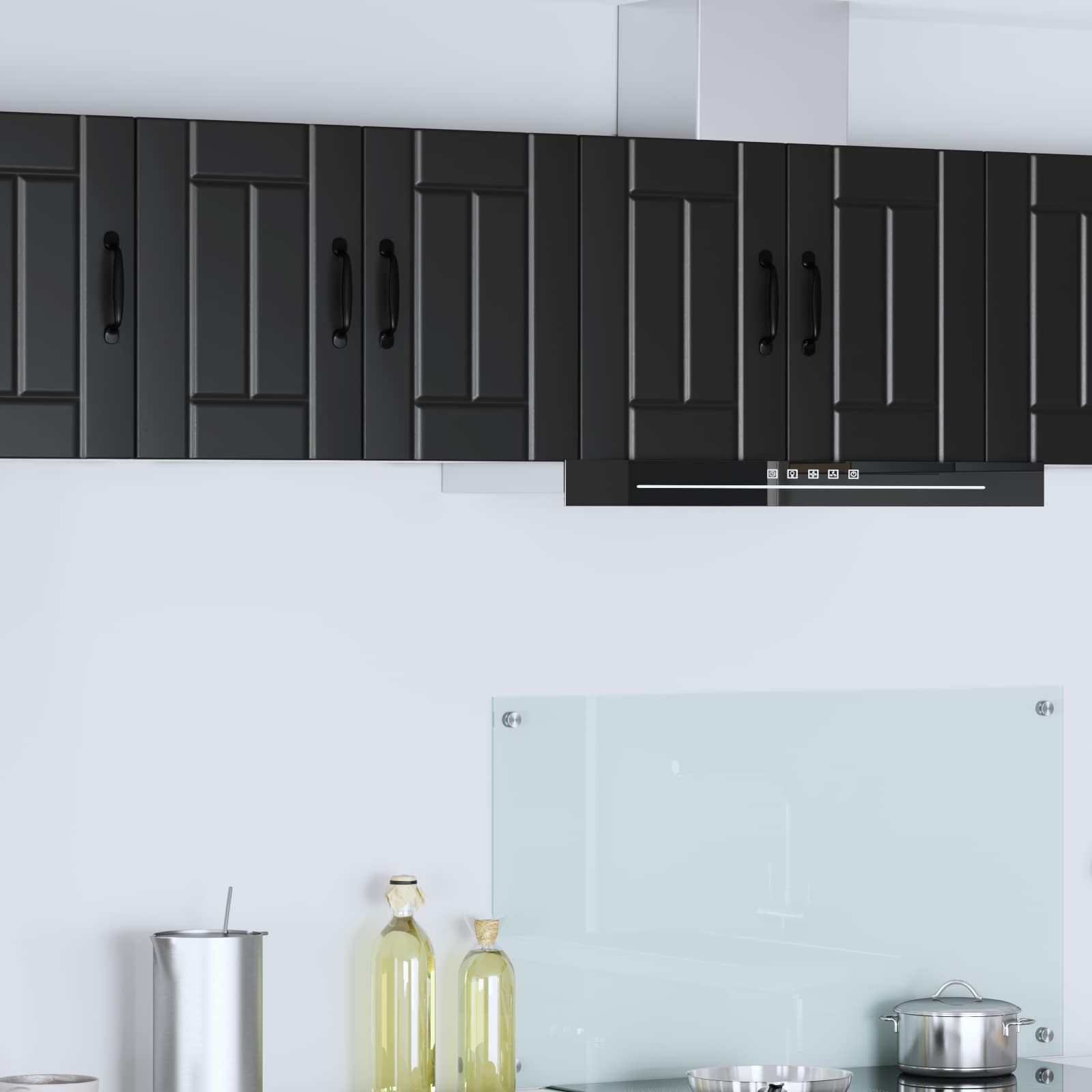 vidaXL Wall Cabinet LUCCA Black 30 x 31 x 40 cm Engineered Wood 1