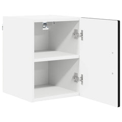 vidaXL Wall Cabinet LUCCA 2 pcs Black Engineered Wood 6