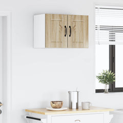 vidaXL Wall Cabinet LUCCA 2 pcs Sonoma Oak Engineered Wood 4