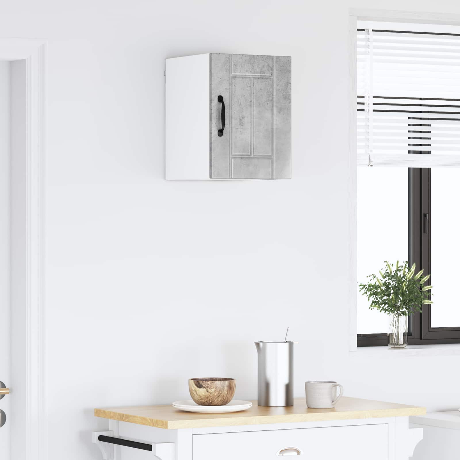 vidaXL Wall Cabinet LUCCA Concrete Grey 30 x 31 x 40 cm 4