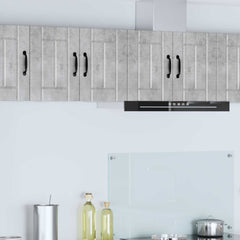 vidaXL Wall Cabinet LUCCA 2 pcs Concrete Grey Engineered Wood 1