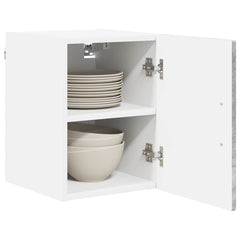 vidaXL Wall Cabinet LUCCA 2 pcs Concrete Grey Engineered Wood 3