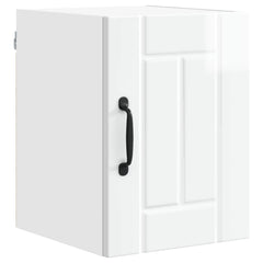 vidaXL Wall Cabinet LUCCA High Gloss White 30 x 31 x 40 cm 2