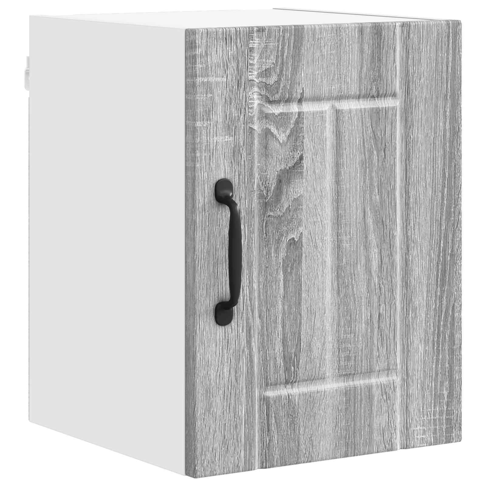 vidaXL Wall Cabinet LUCCA 2 pcs Grey Sonoma Engineered Wood 5