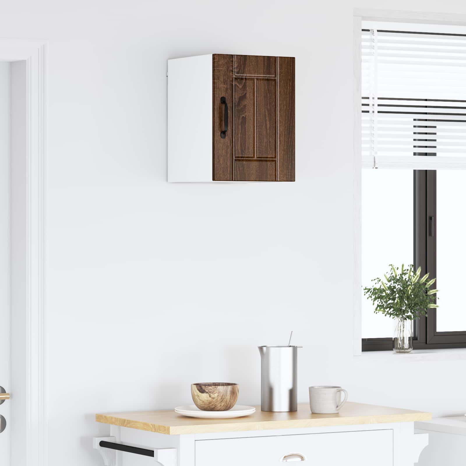 vidaXL Wall Cabinet LUCCA Brown Oak 30 x 31 x 40 cm Engineered Wood 4