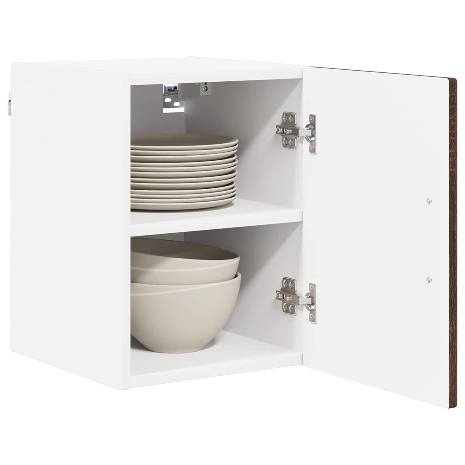 vidaXL Wall Cabinet LUCCA 2 pcs Brown Oak Engineered Wood 3