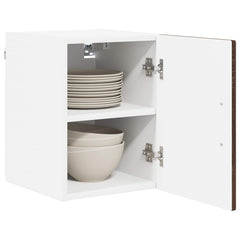 vidaXL Wall Cabinet LUCCA 2 pcs Brown Oak Engineered Wood 3